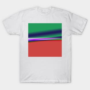 red blue green texture art T-Shirt